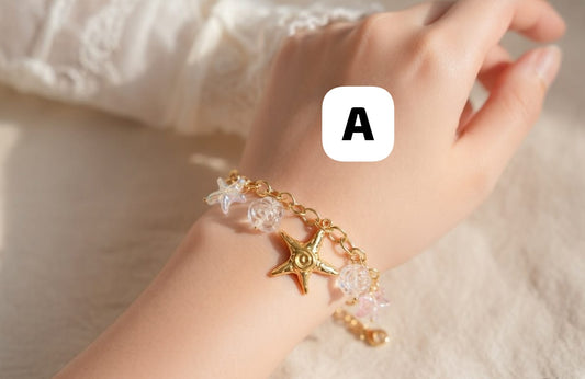 Bracelet Combo Set – Luxury 18K Gold Style (4 Items Combo)